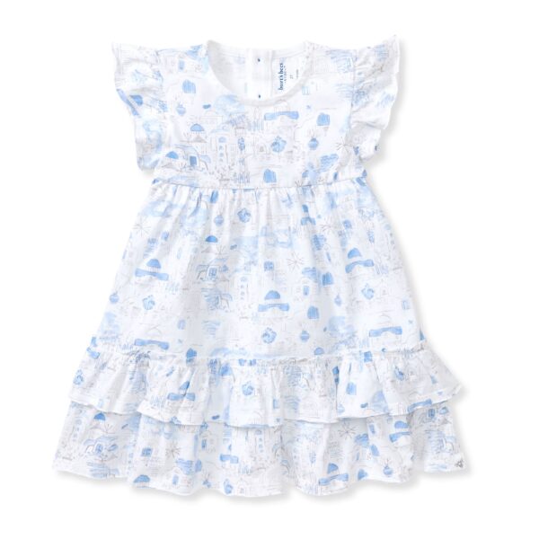 Santorini Organic Cotton Girl Dress
